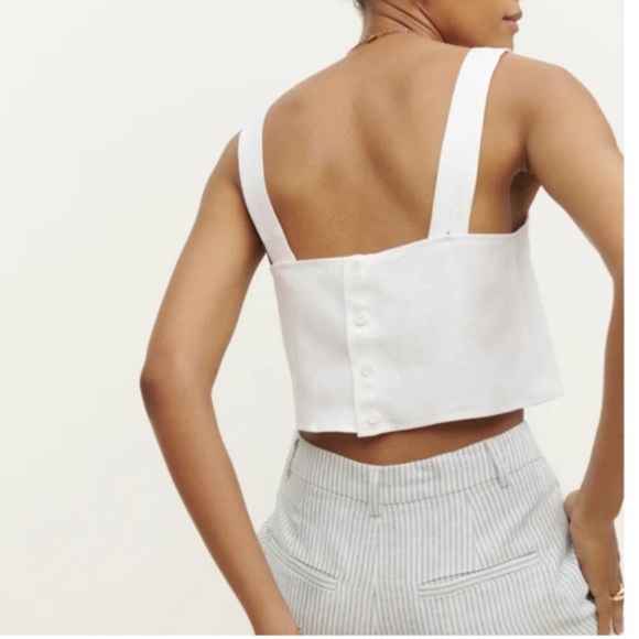 Reformation Lorin Linen Top - Picture 2 of 4
